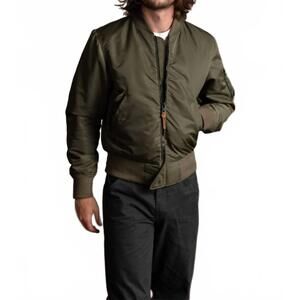NEW IRON & RESIN men's maverick jacket in khaki green